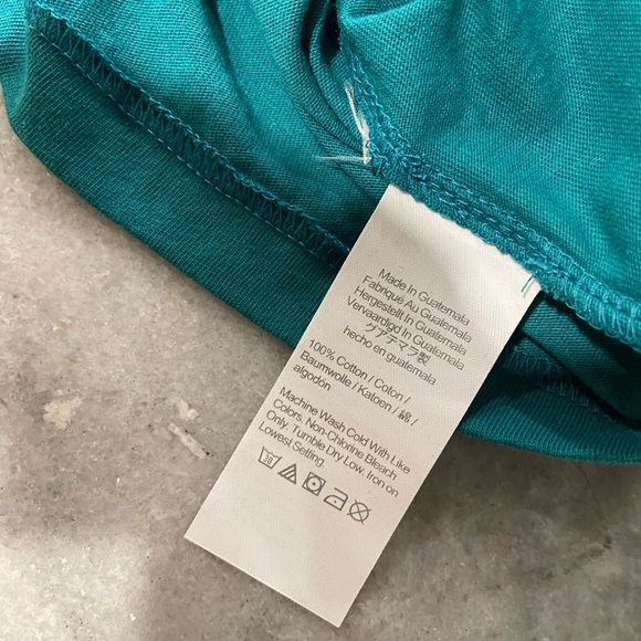NWOT J. Crew Essentials Size S Teal Blue Cotton Crew Neck Tee Shirt - Picture 11 of 11